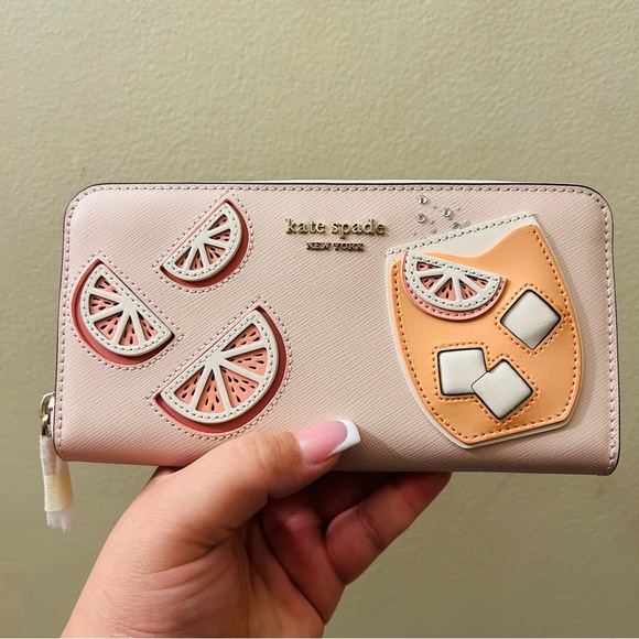 kate spade Handbags - NWT Kate Spade Tini Embellished Zip-Around Continental Wallet